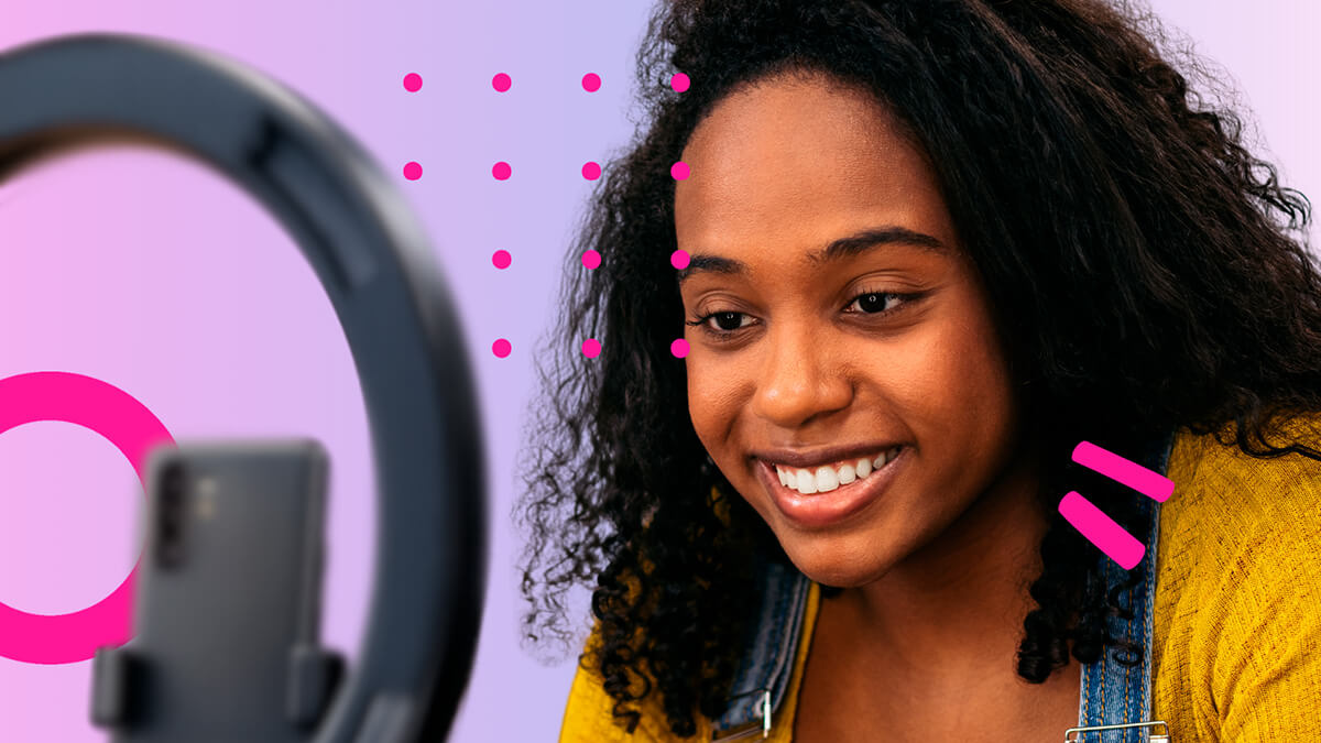 Creator filming community-powered content for Salt PR