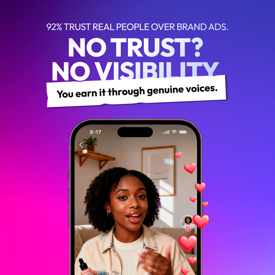 Real people over brand