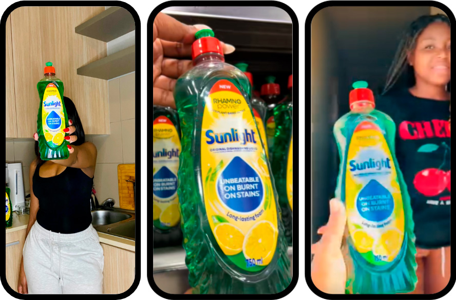 sunlight liquid foam cleaning demonstration